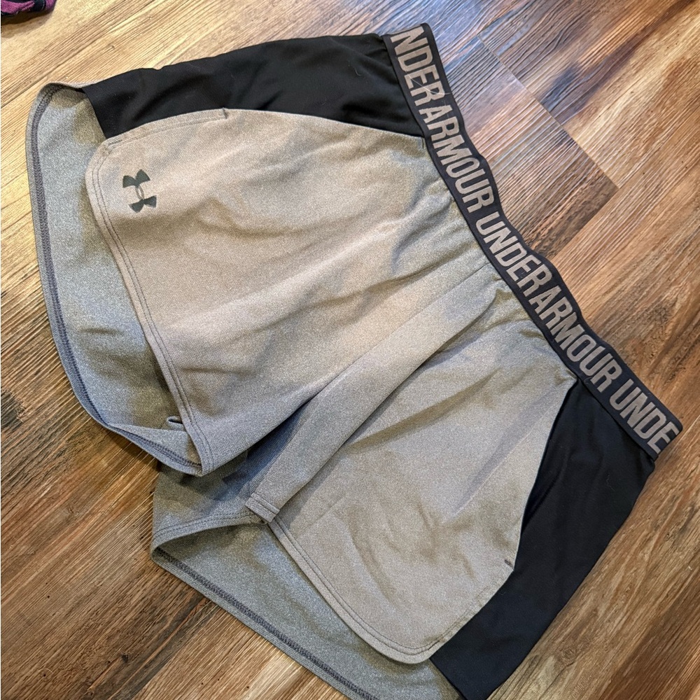 Under Armour women’s Gray and Black shorts